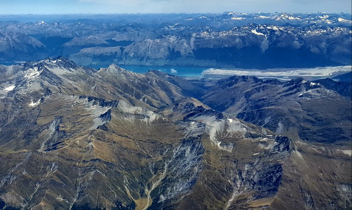 Flying over the Southern Alps